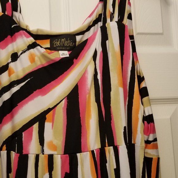 BOB MACKIE WEARABLE ART LONG DRESS - Picture 8 of 9